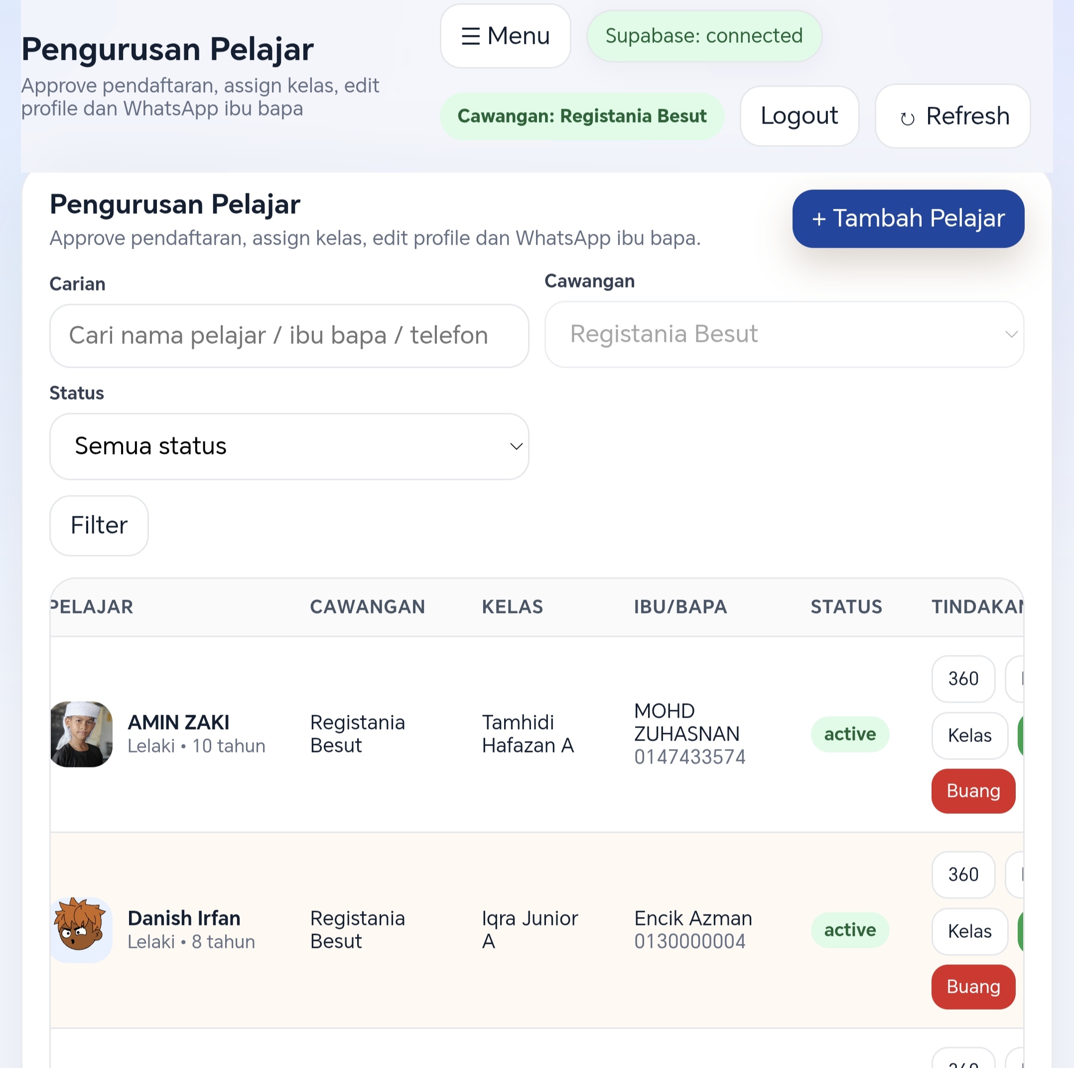 Sistem Pengurusan Registania 2