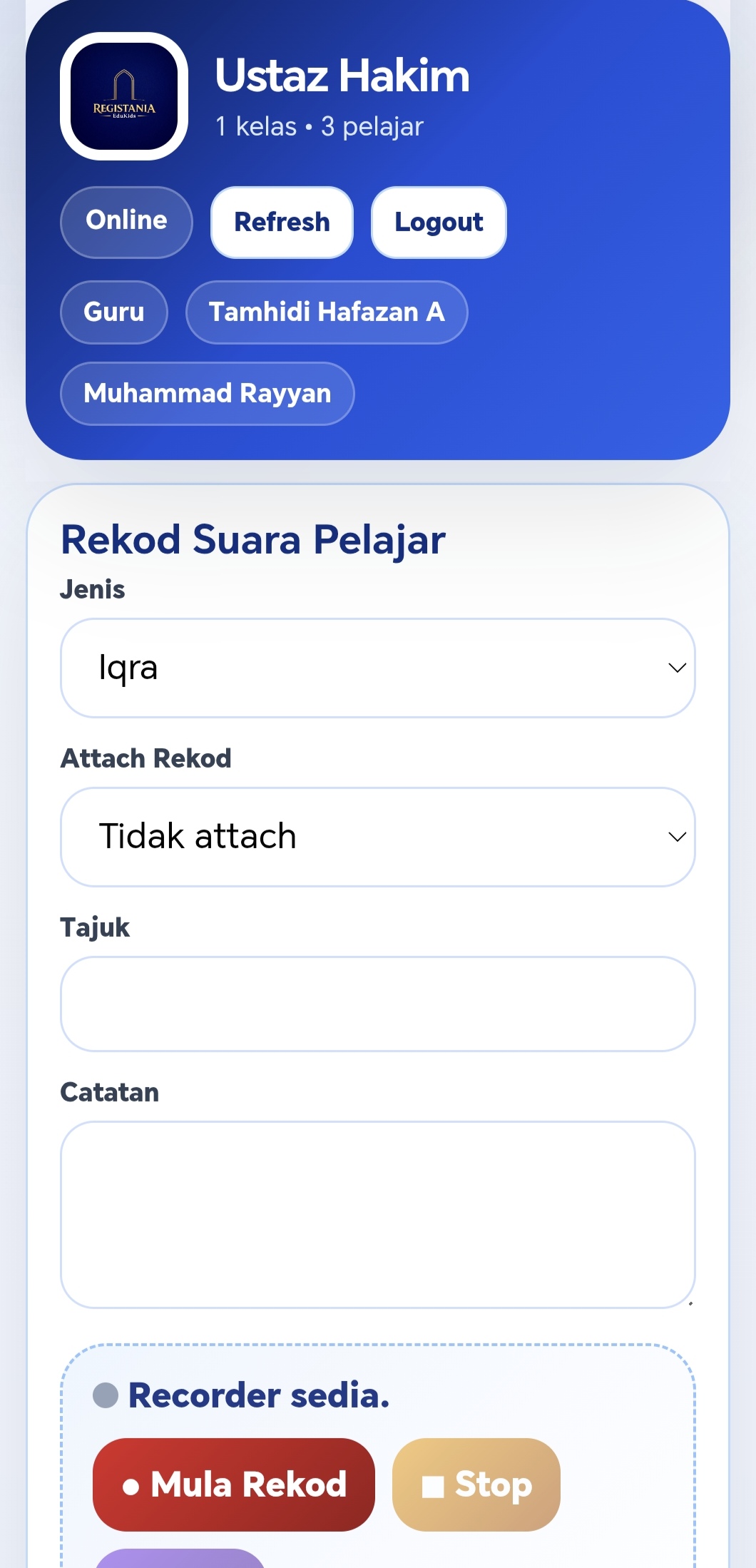 Sistem Guru Registania 6