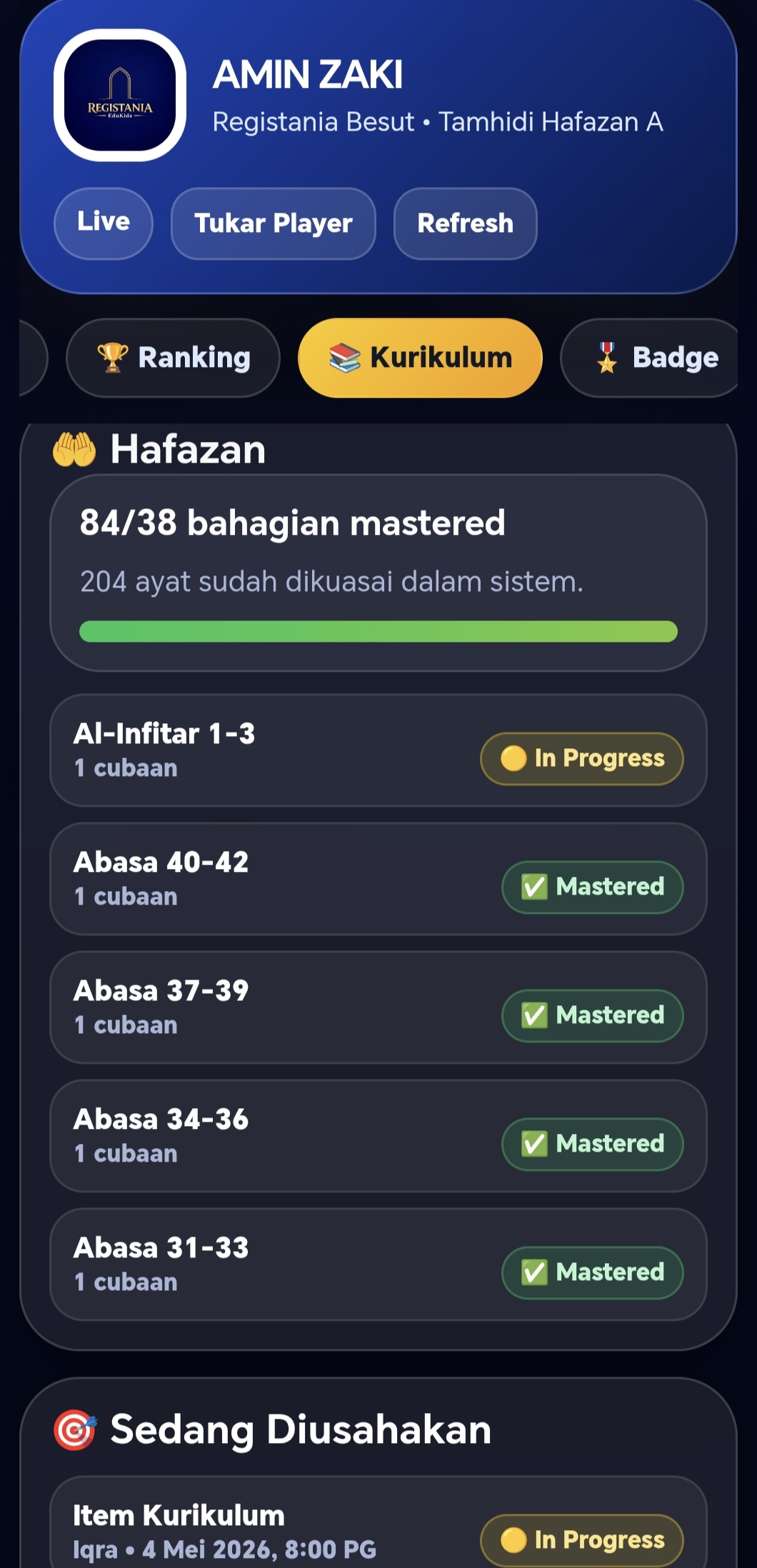 Gamification Pelajar Registania 5
