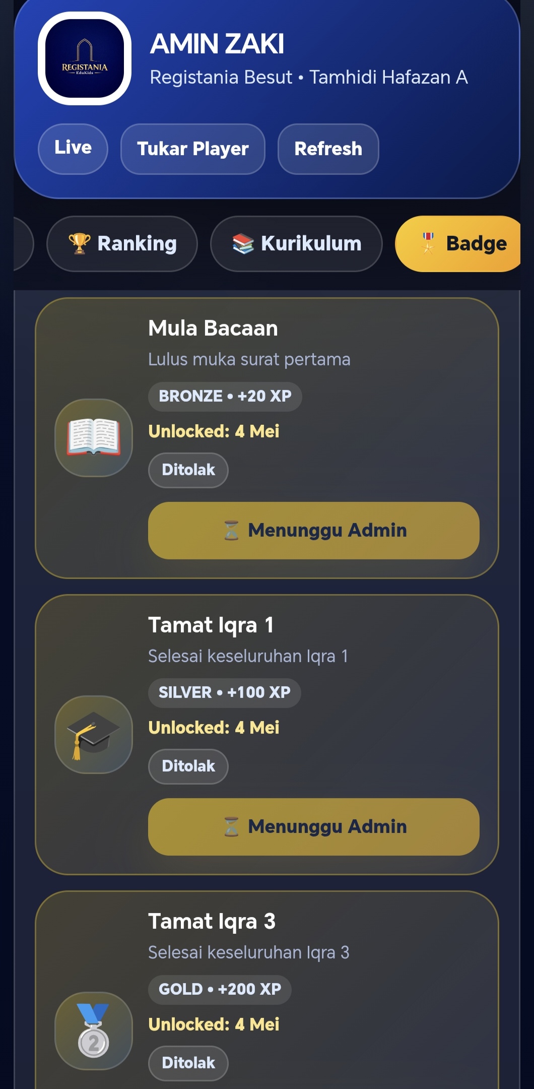 Gamification Pelajar Registania 6
