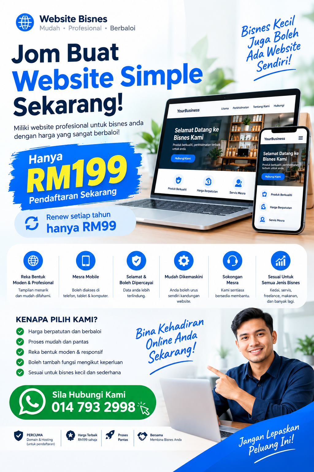 Contoh website bisnes