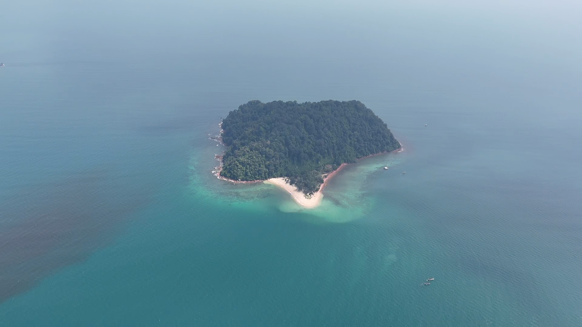 Pemandangan udara Pulau Songsong Kedah melalui rakaman drone AbangPit