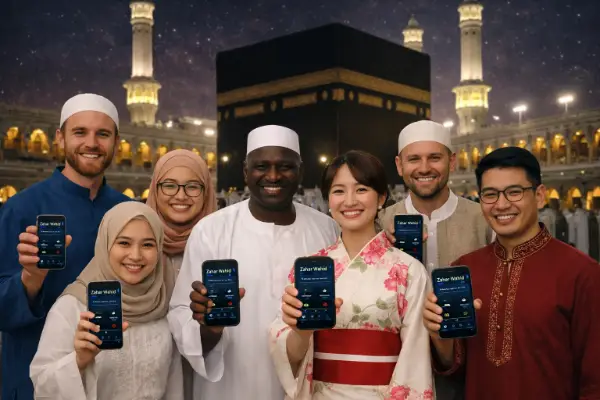 Muslim families from around the world