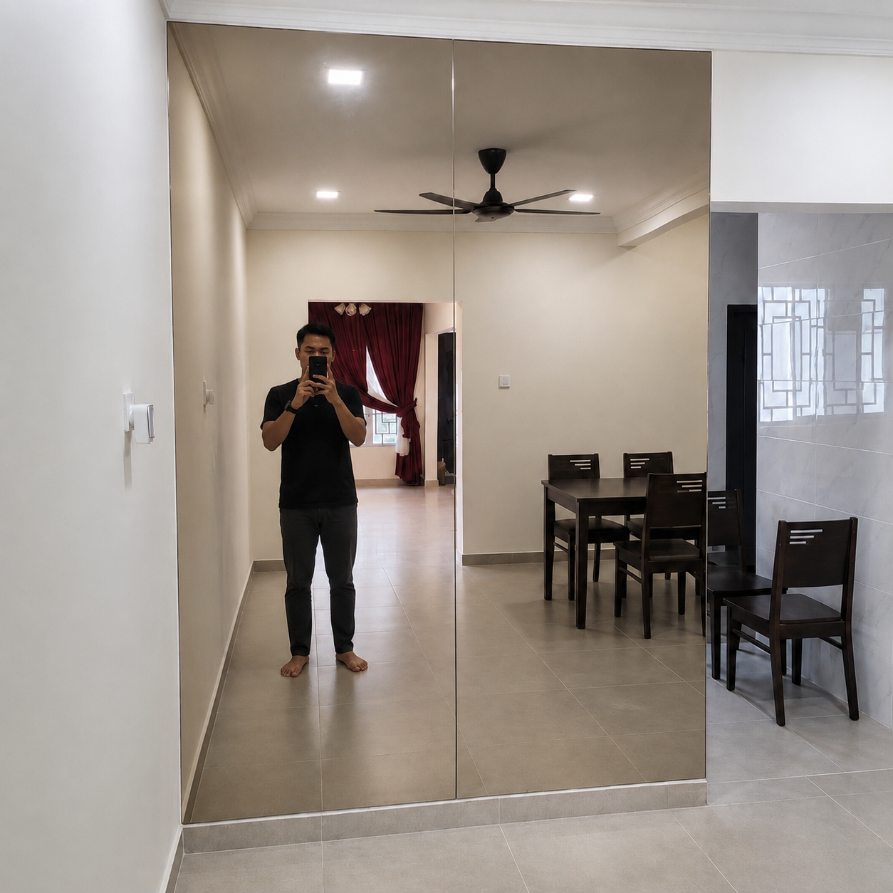 Luxury bronze mirror Malaysia