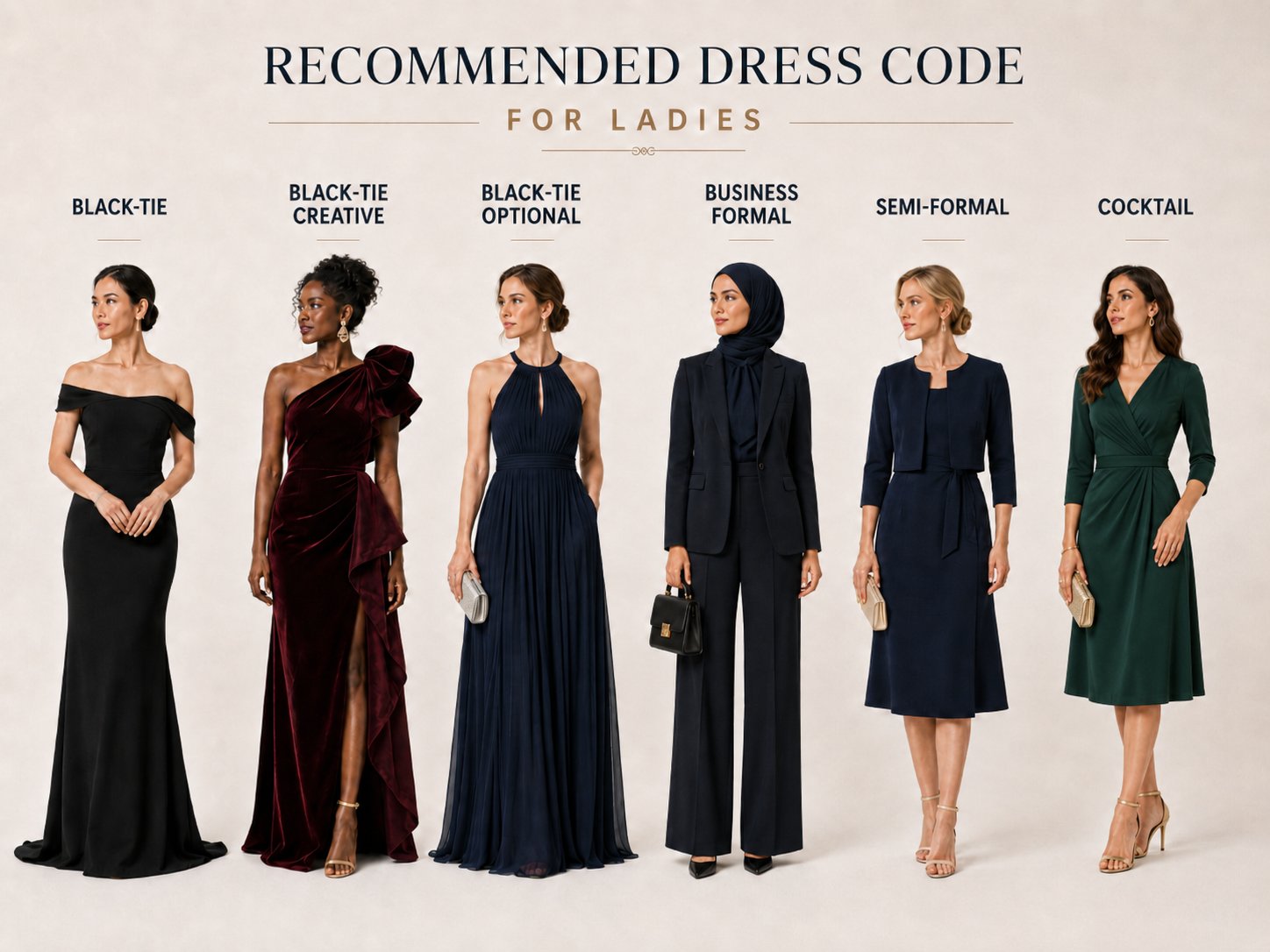 Recommended Dress Code for Ladies
