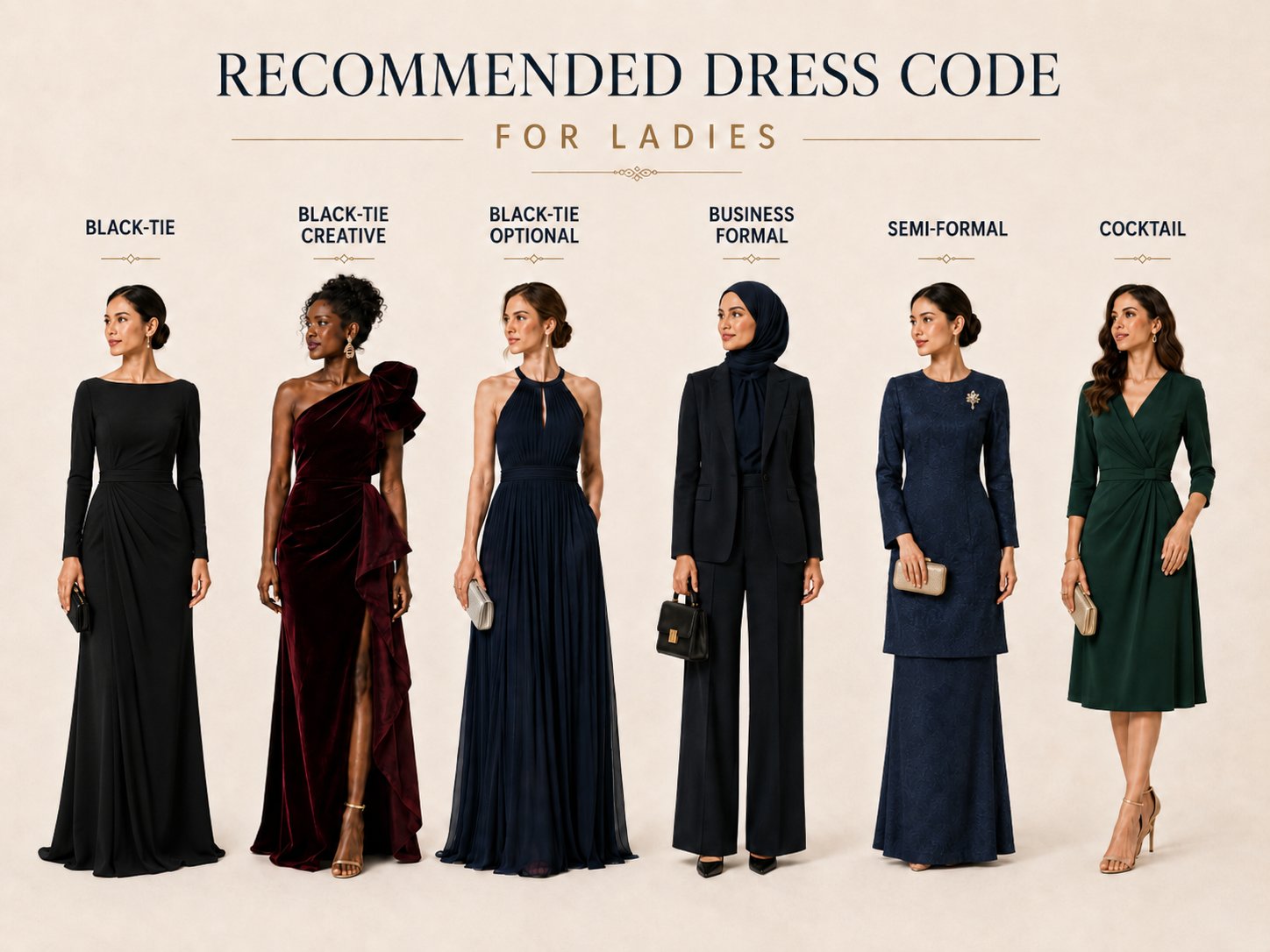 Recommended Dress Code for Ladies