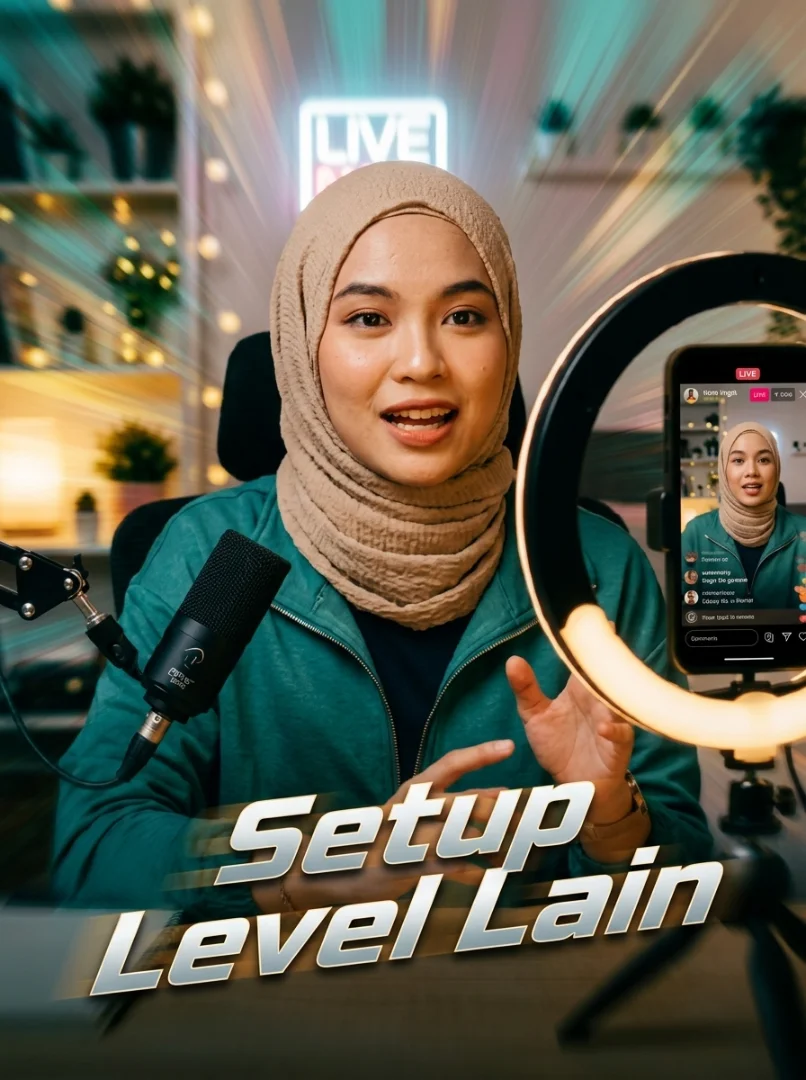Seseorang menggunakan telefon pintar dengan gembira