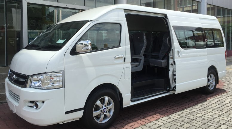 Coach on road