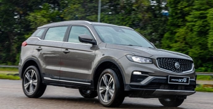 Proton X70 SUV untuk sewa di Muar