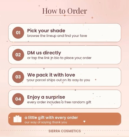 Sierra Rae — how to order guide, step by step