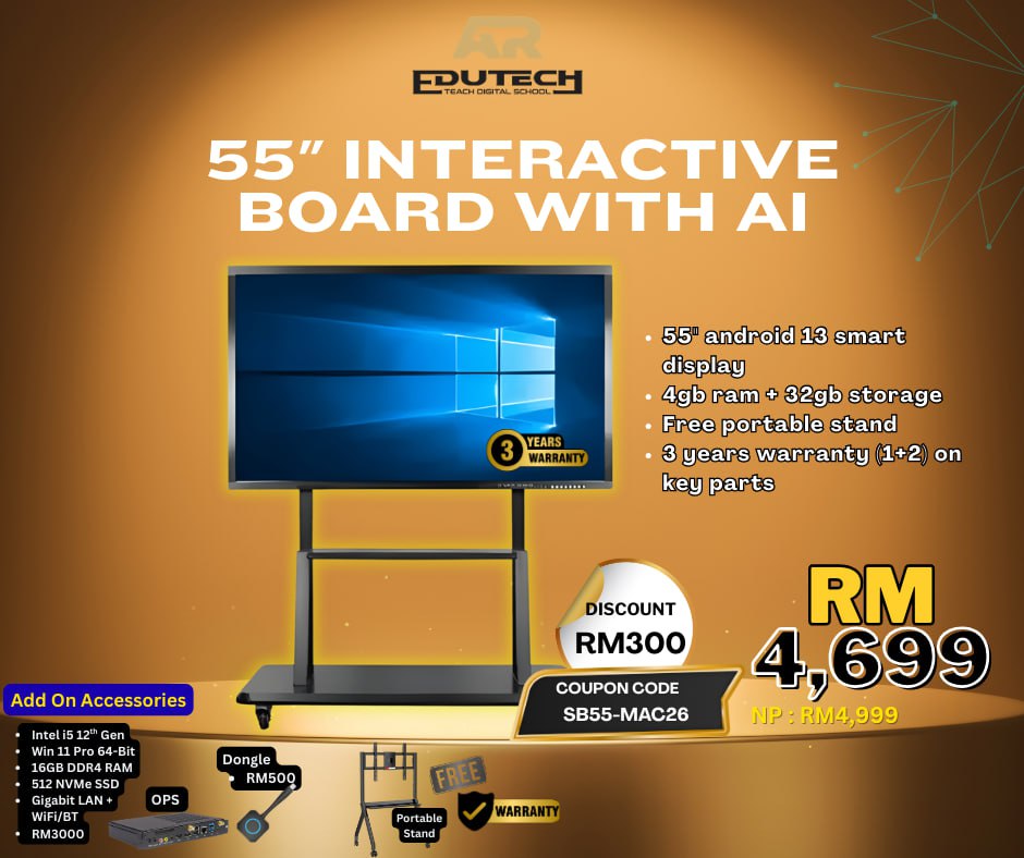 55 Inch Interactive Board