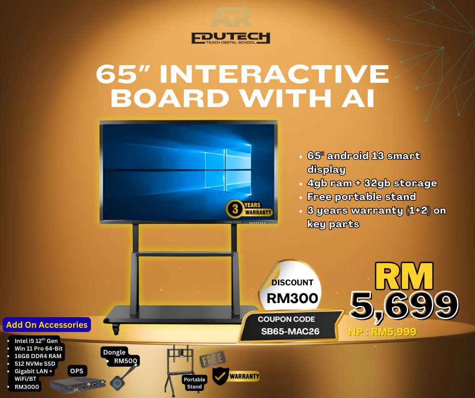 65 Inch Interactive Board