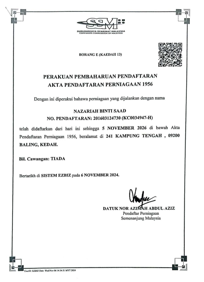 Berdaftar SSM