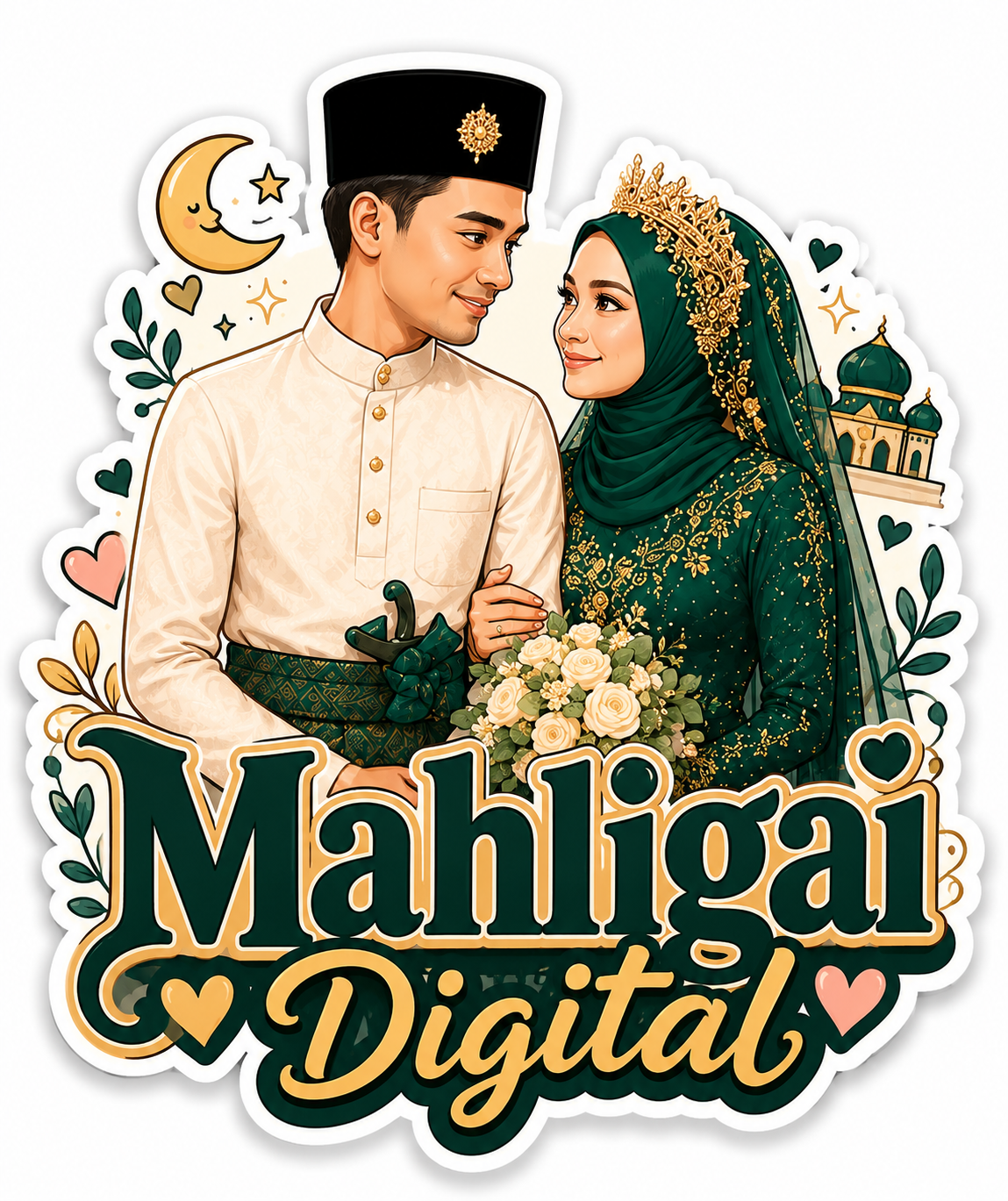 Floral Emerald Motif