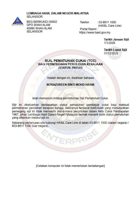 Sijil 1