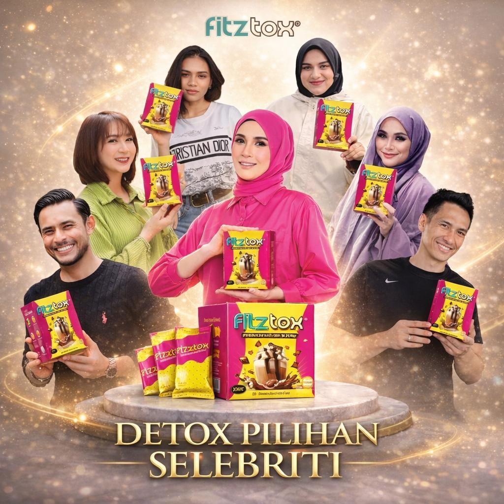 Kotak bungkusan produk minuman kesihatan FITZTOX Chocolate Mocha