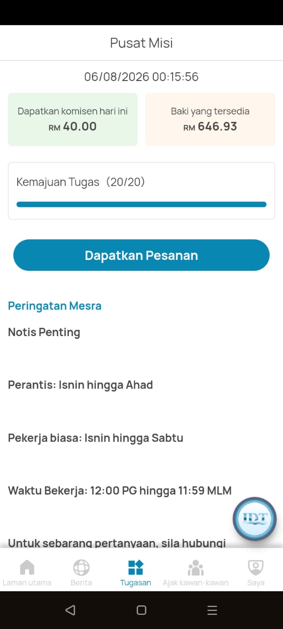 Testimoni komuniti IDT 1