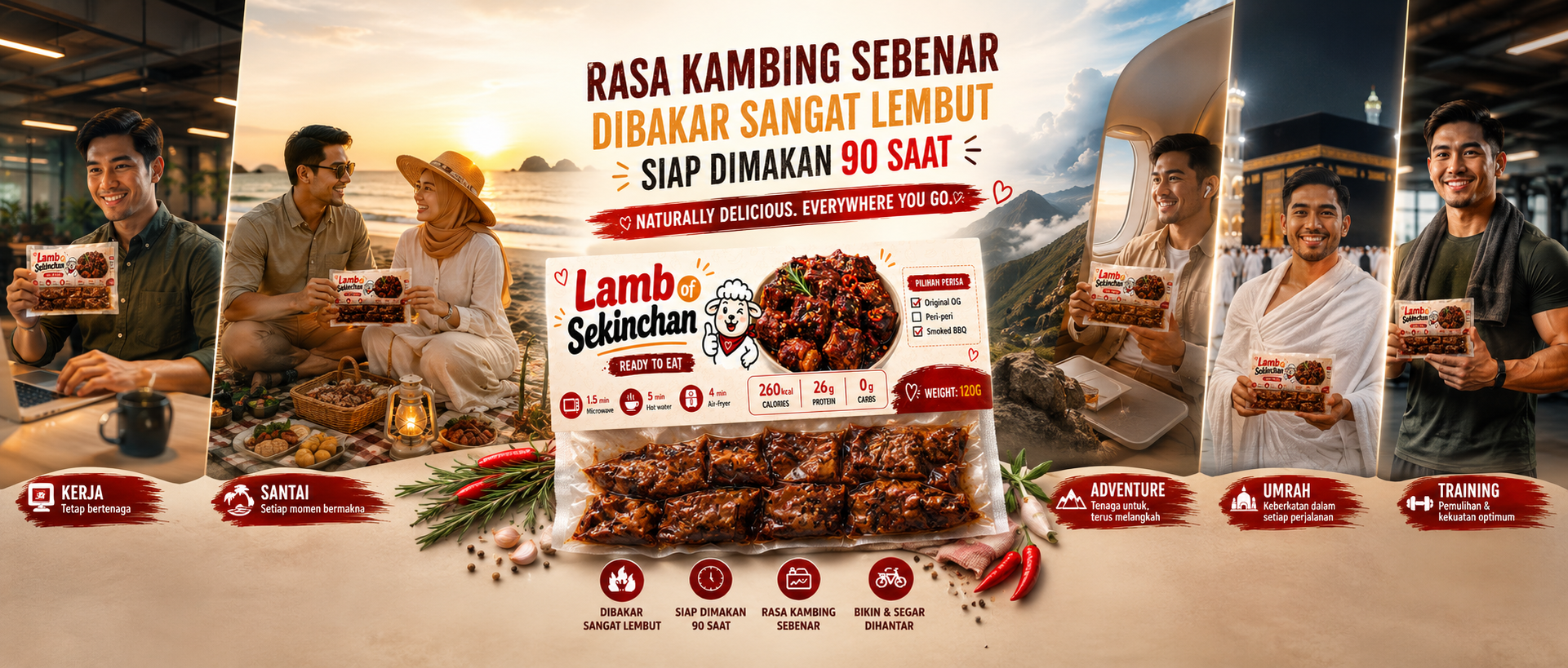 Lamb of Sekinchan Ready To Eat Premium Lamb Banner