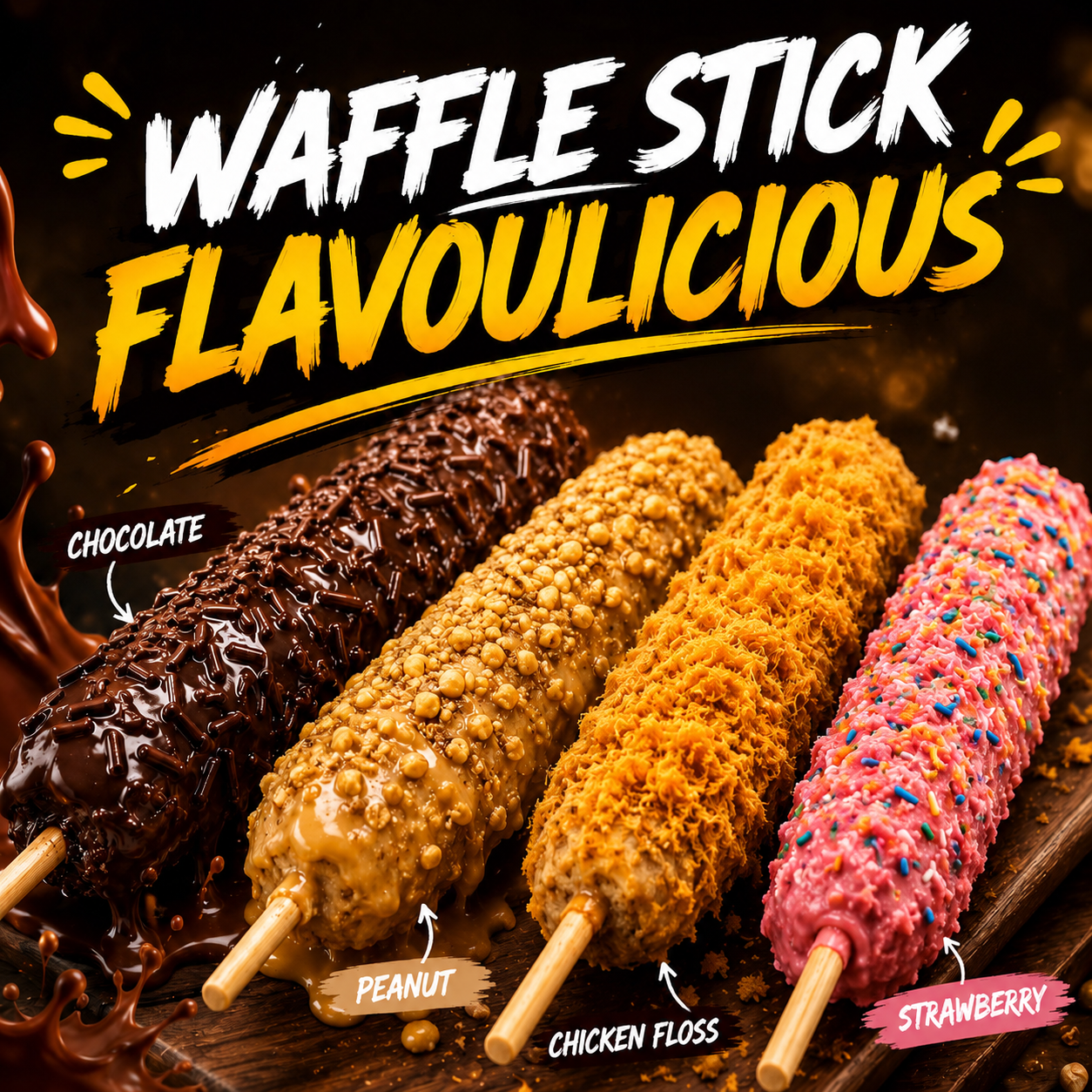 Waffle Stick Flavoulicious