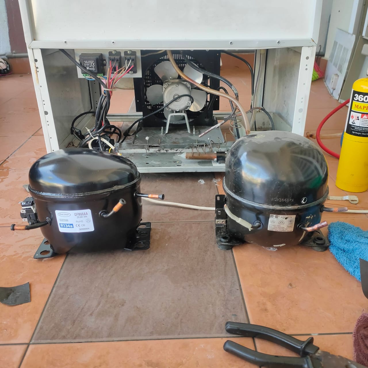 Tukar Compressor Aircond