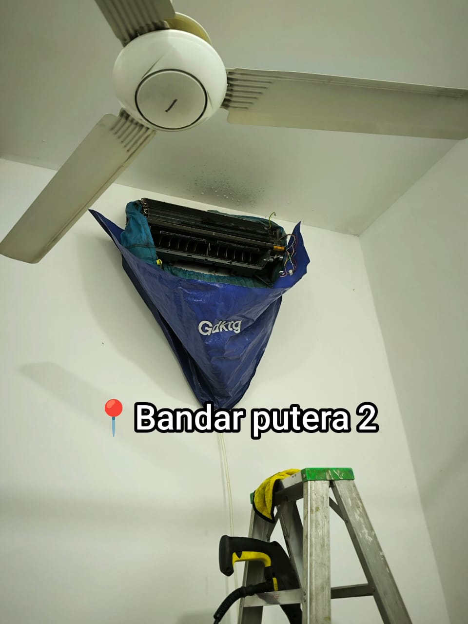 Hasil kerja service aircond rumah Puchong Klang
