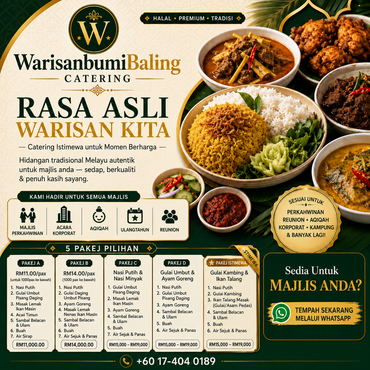 Warisan Bumi Baling Catering – Rasa Asli Warisan Kita