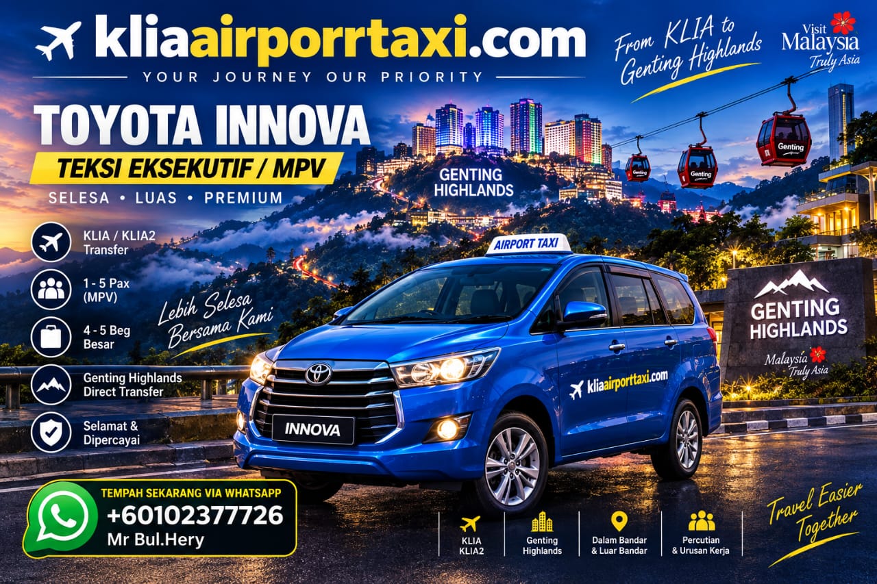 Toyota Innova KLIA Airport Transfer