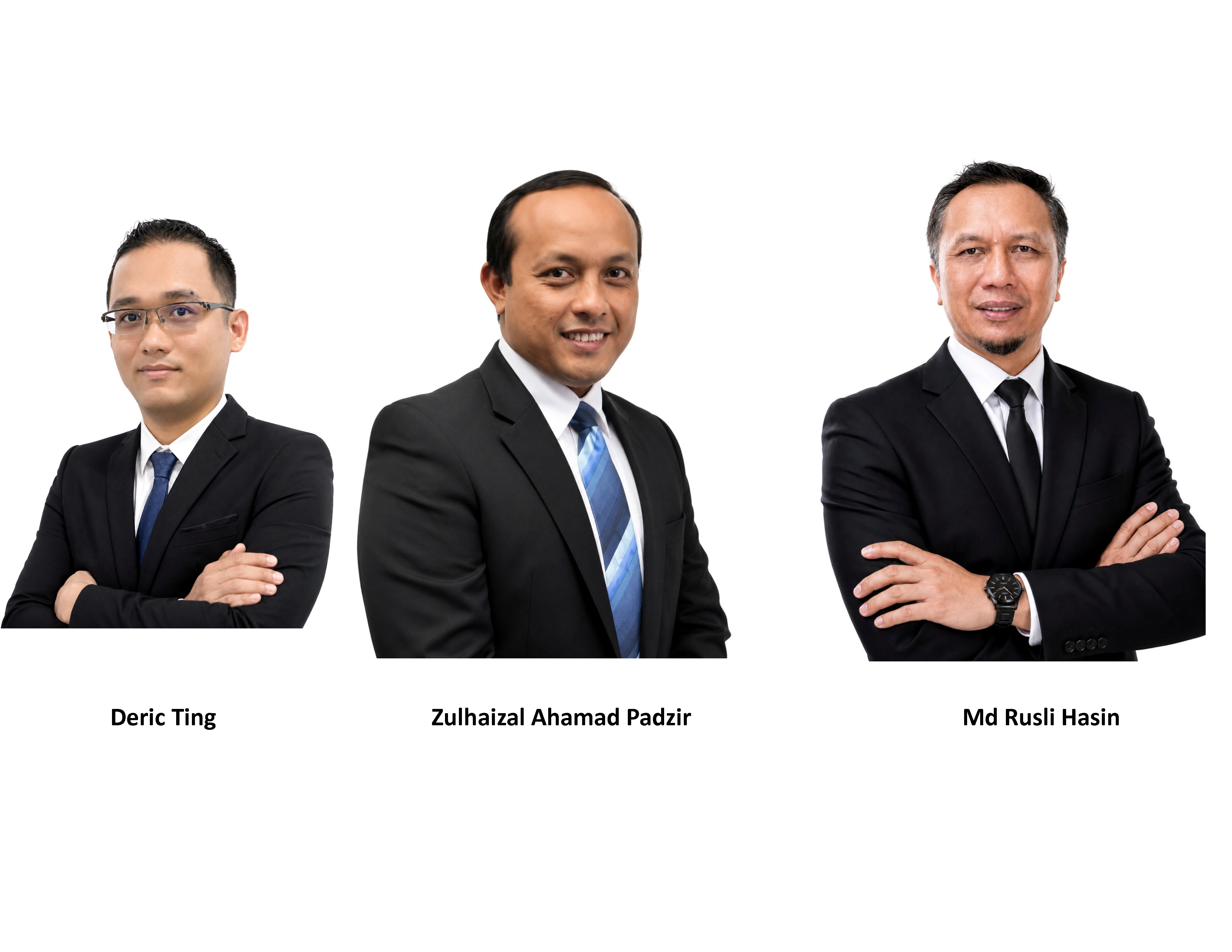 Deric Ting, Zulhaizal Ahamad Padzir dan Md Rusli Hasin