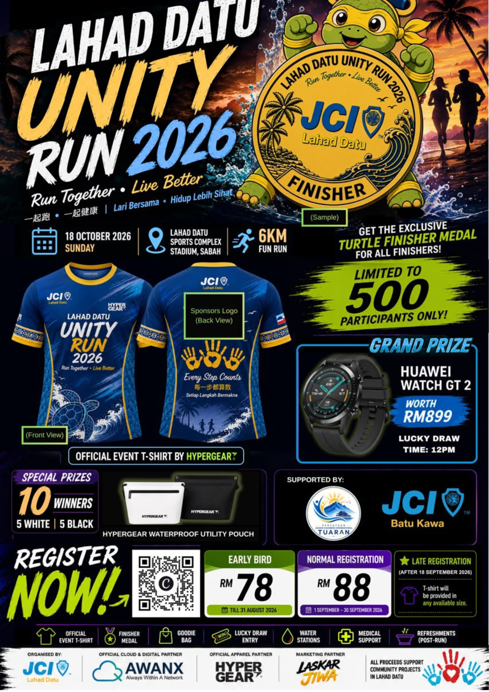 Poster Rasmi Lahad Datu Unity Run 2026