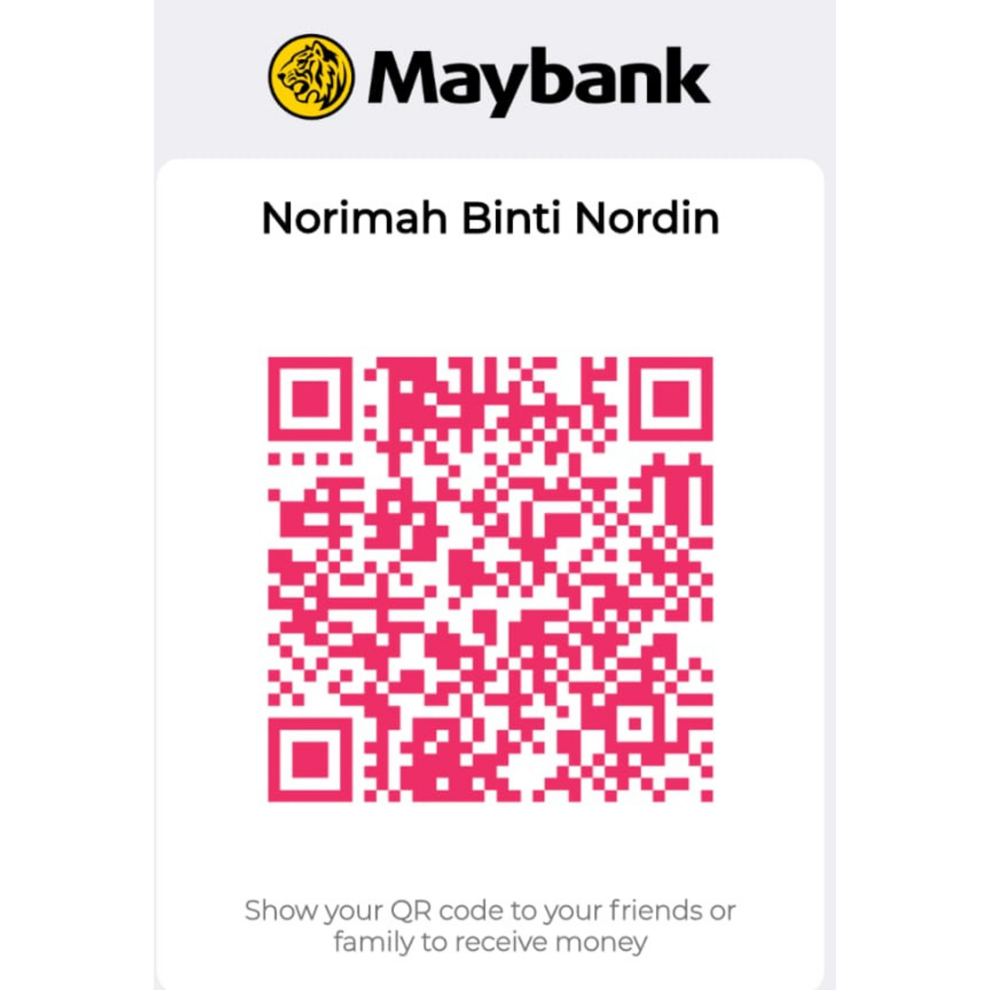 QR DuitNow Sumbangan