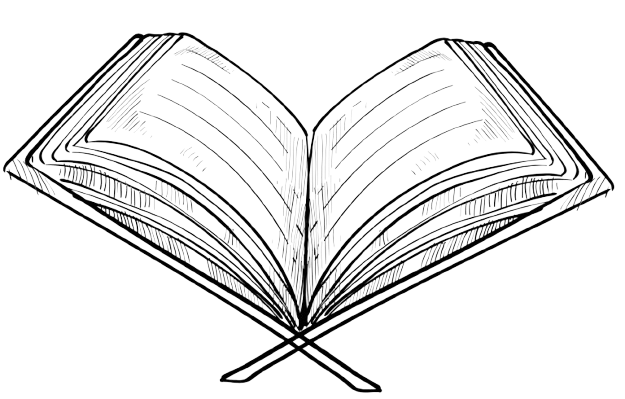 [Gambar Al-Quran Monokrom]
