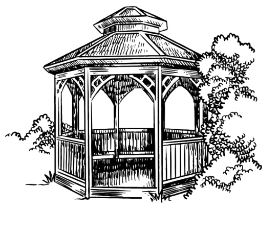 [Gambar Ikon Tempat Monokrom]