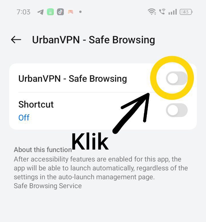 Toggle Safe Browsing