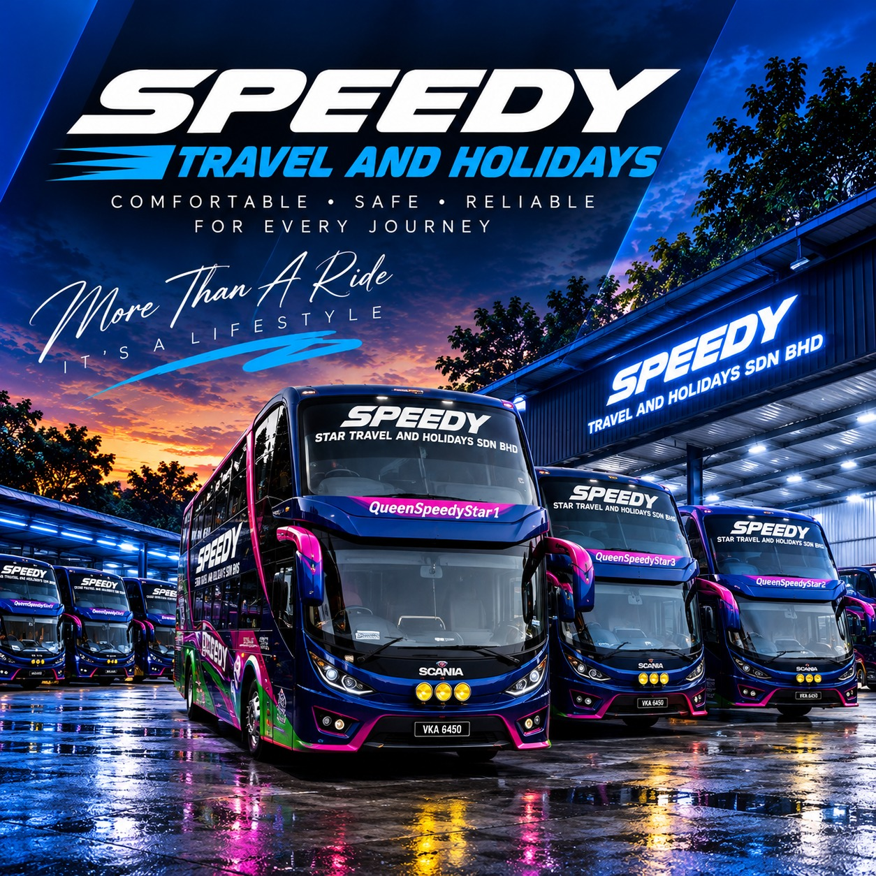 Speedy Travel and Holidays luxury buses