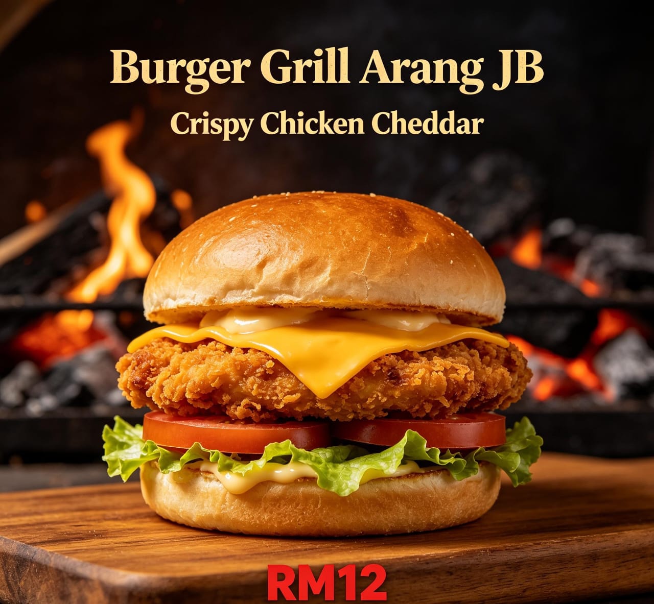 Crispy Chicken Cheddar RM12