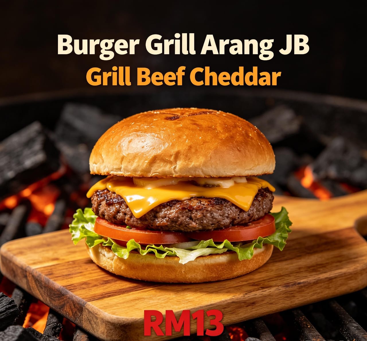 Grill Beef Cheddar RM13