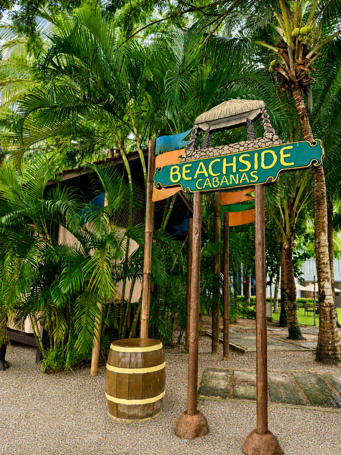 Beachside Cabanas entrance
